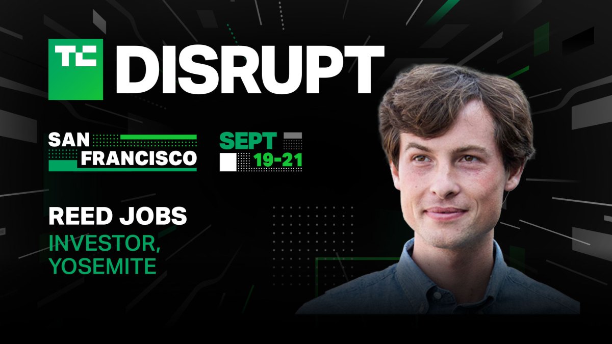 Reed Jobs will discuss his new venture firm at TechCrunch Disrupt 2023