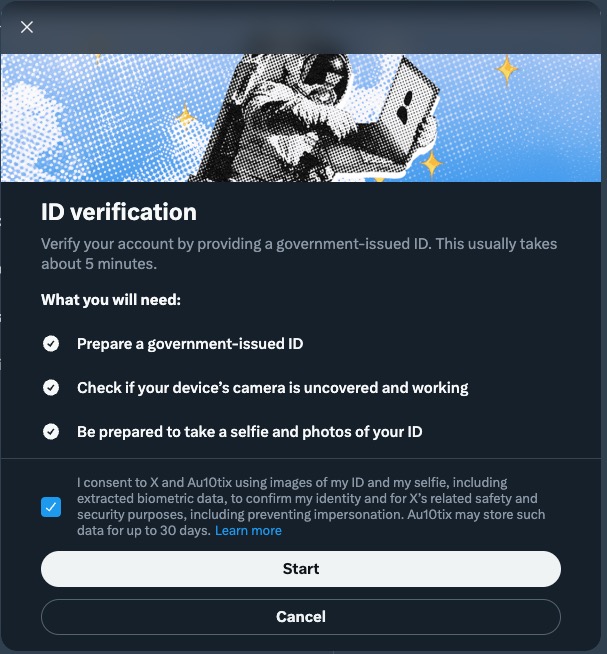 X is rolling out an government ID based verification system