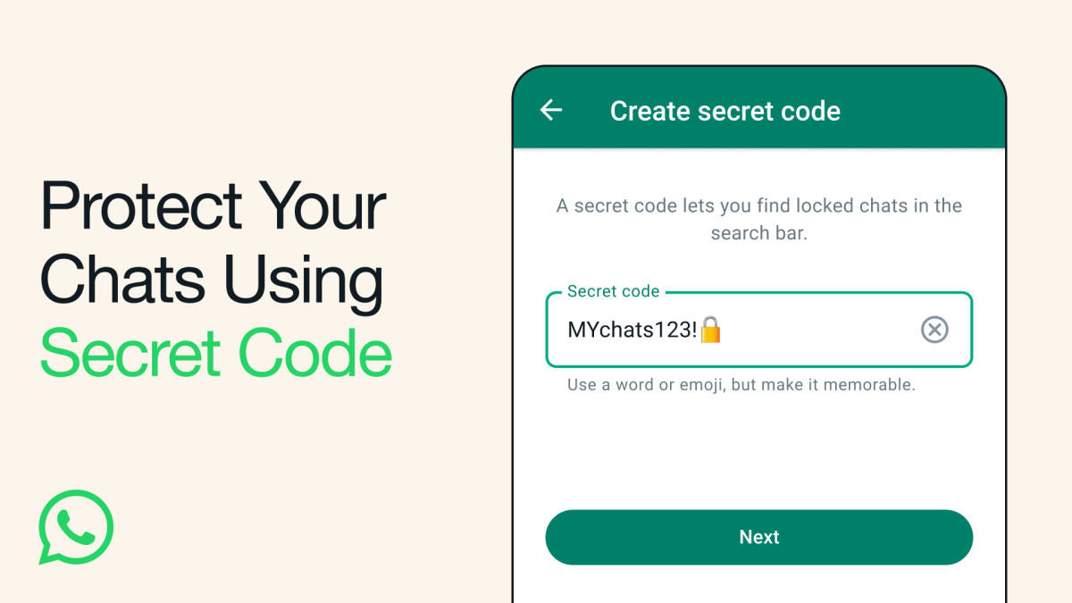 WhatsApp's new 'secret codes' add an extra layer of privacy for your locked chats