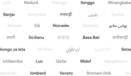 Google Translate adds support for 110 languages, representing 614 million speakers